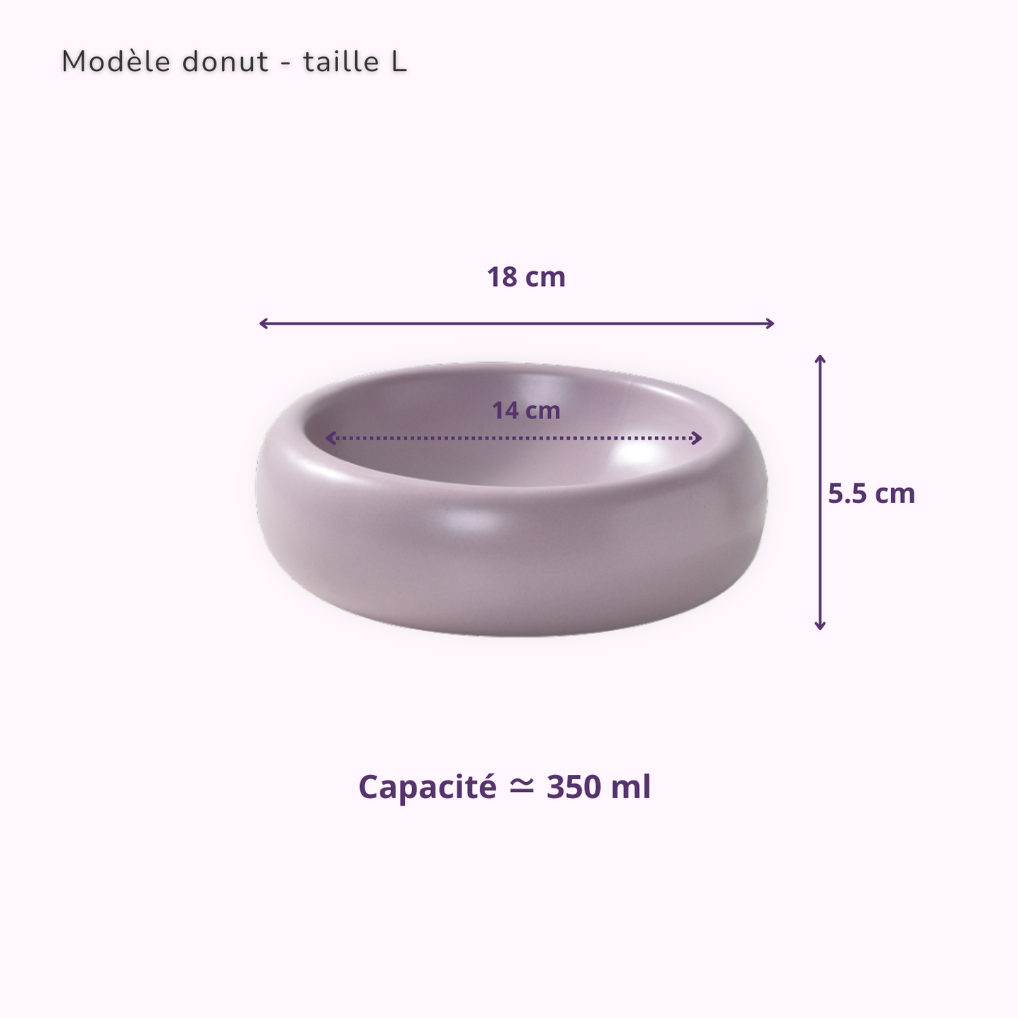 trio de bols Donut pastel assortis