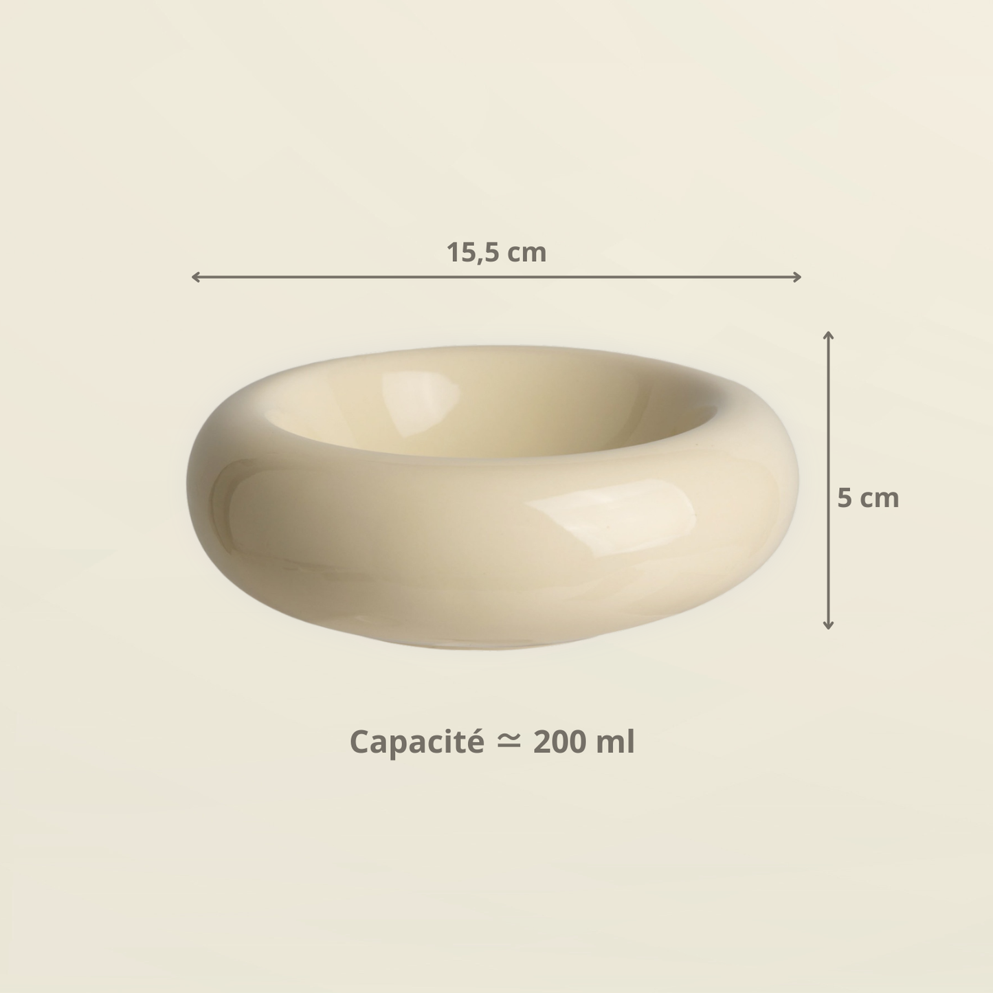 Bol pastel en céramique - Modèle Donut M