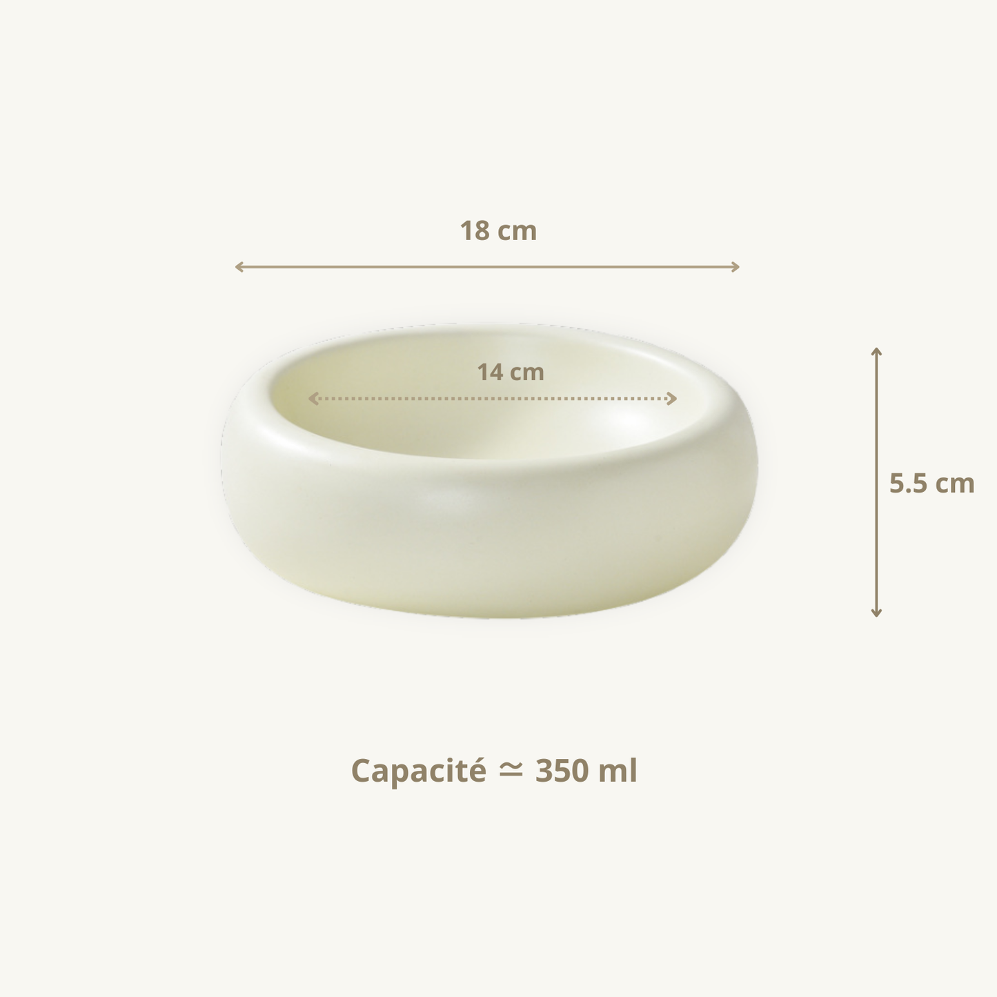 Bol en céramique - Modèle donut L