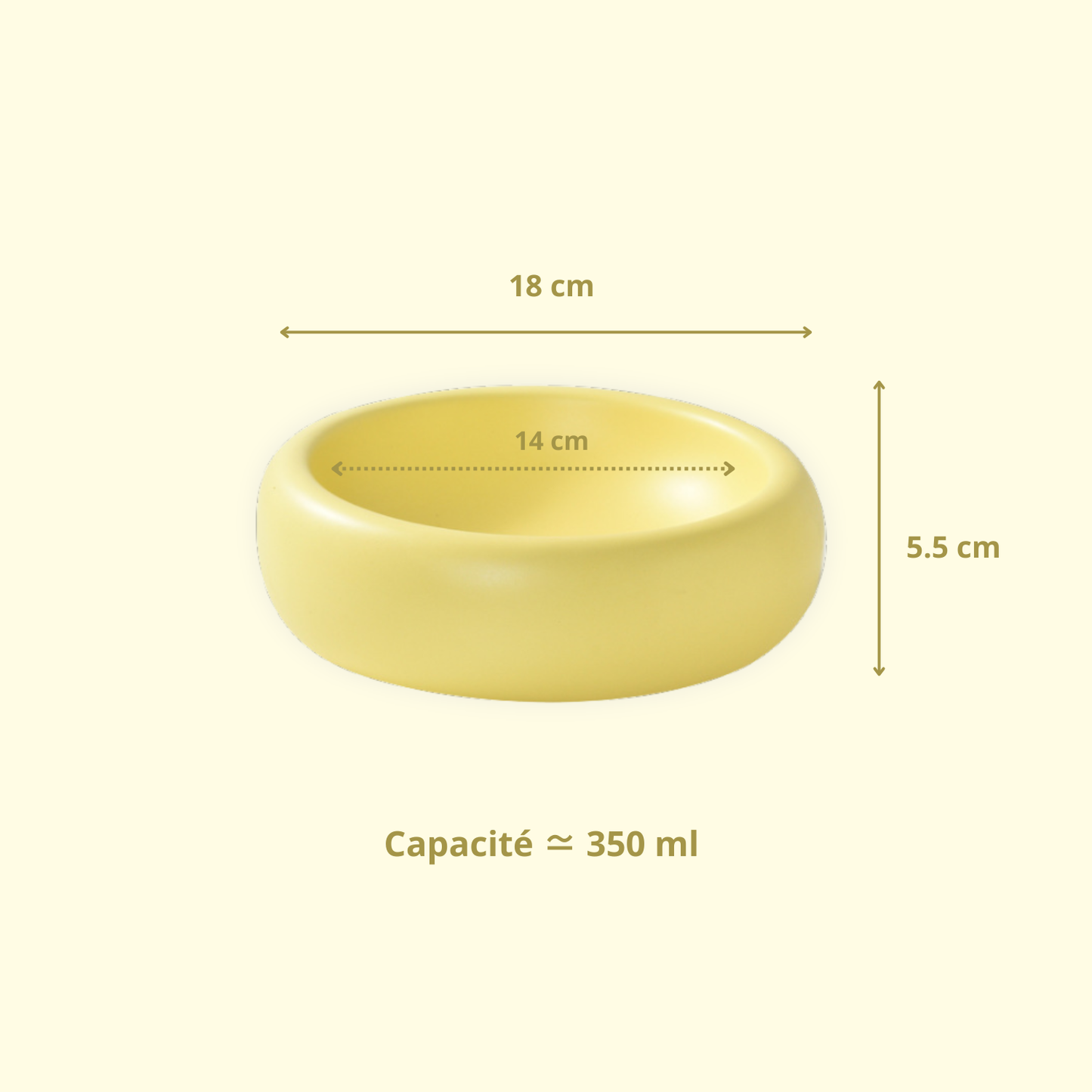 Bol en céramique - Modèle donut L