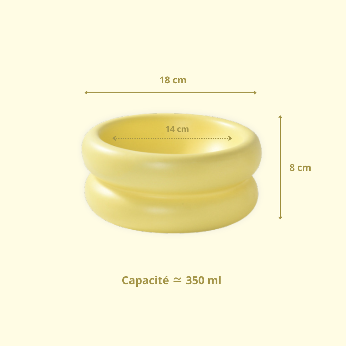 Bol en céramique - Modèle donut XL