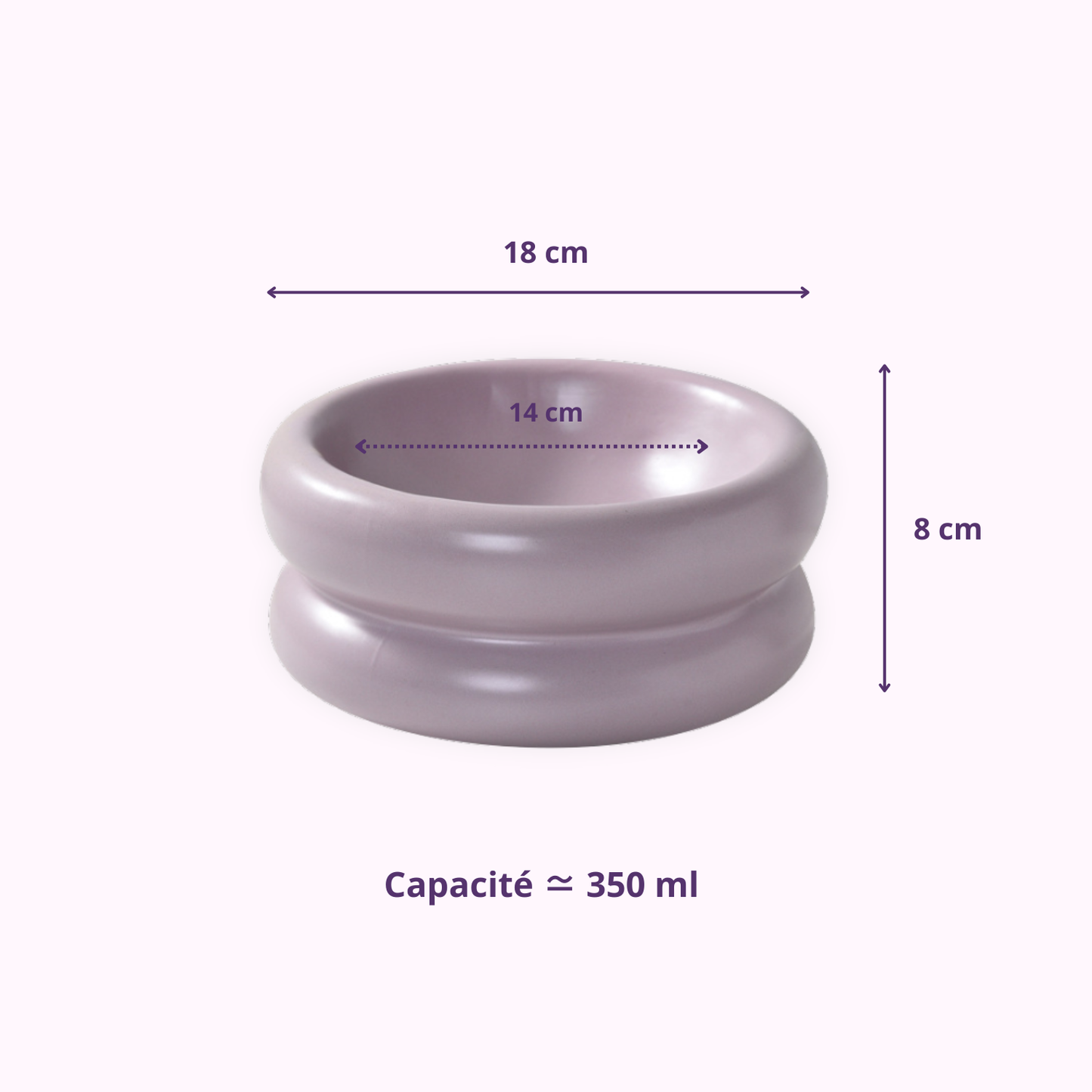 Bol en céramique - Modèle donut XL