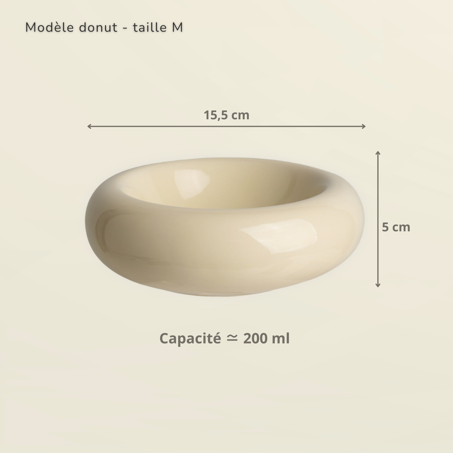 trio bols céramique pastel Donut M L XL