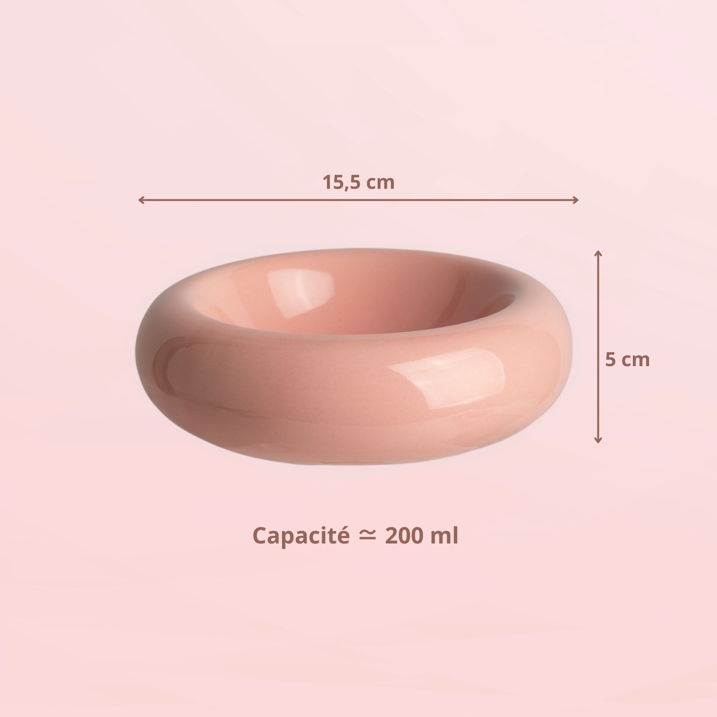 Bol pastel en céramique - Modèle Donut M