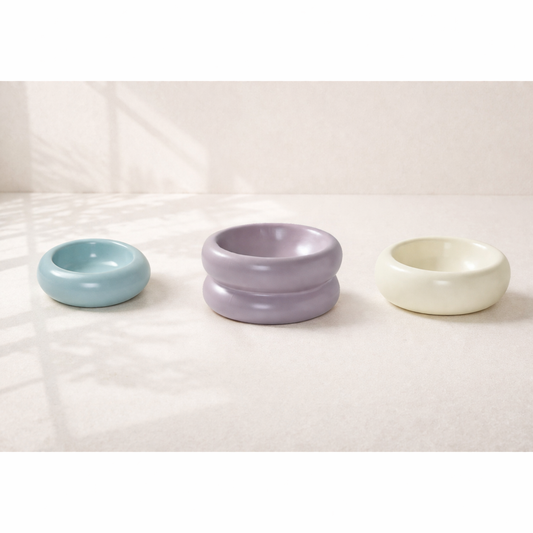 pack trio bols Donut M L XL pastel